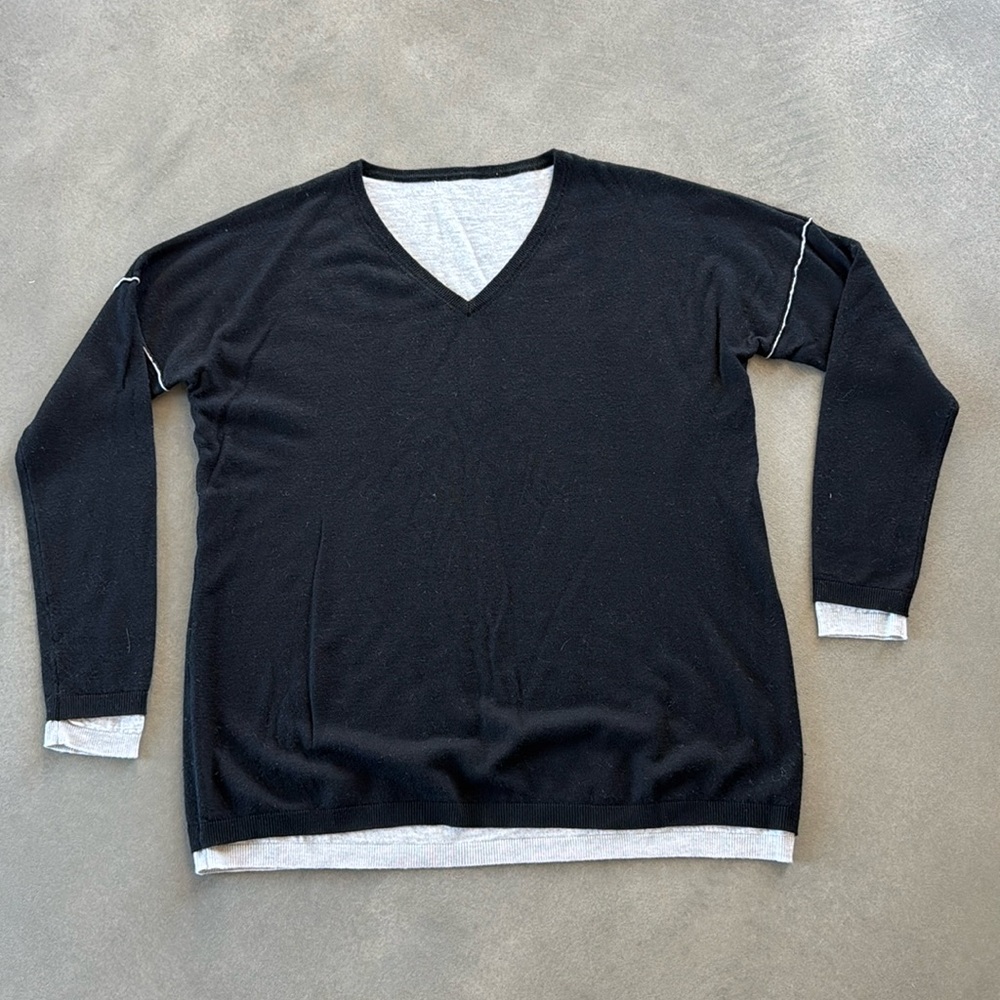 Vince, size M, bamboo and cashmere tunic sweater